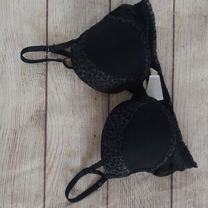 ANIMAL PRINT PUSH-UP BRA 34B